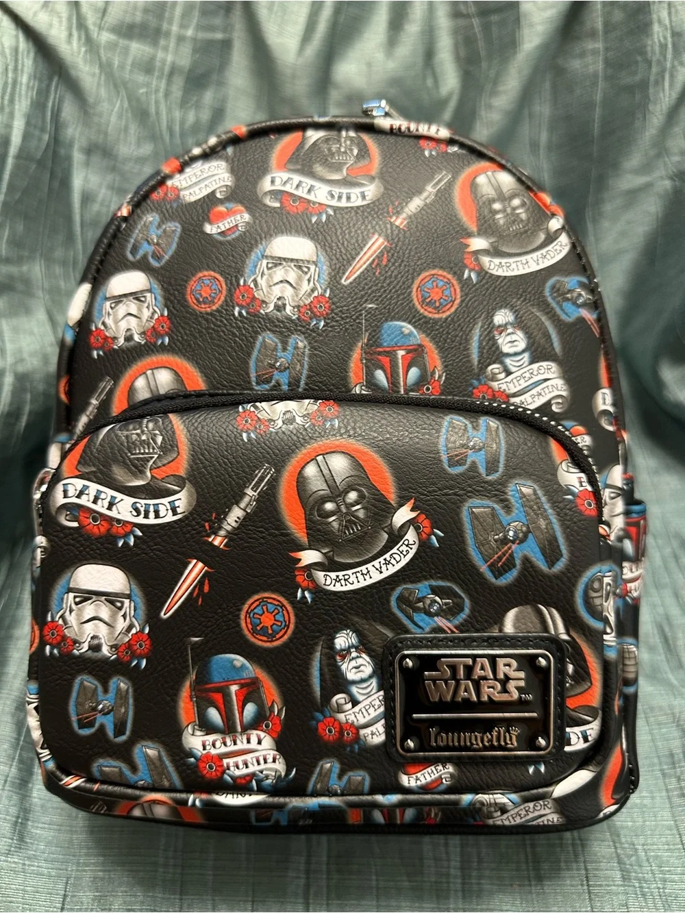 Loungefly Star Wars Dark Side Tattoo Mini Backpack